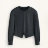 Sweat-shirt à rayures asymétriques en modal