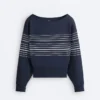 Sweat-shirt à rayures marinières Soft Touch en modal Sweat-shirt à rayures marinières Soft Touch en modal