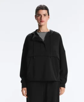 Sweat-shirt zippé en modal Soft Touch au toucher