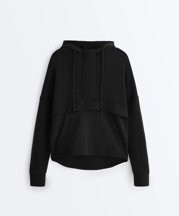 Sweat-shirt zippé en modal Soft Touch au toucher Sweat-shirt zippé en modal Soft Touch au toucher