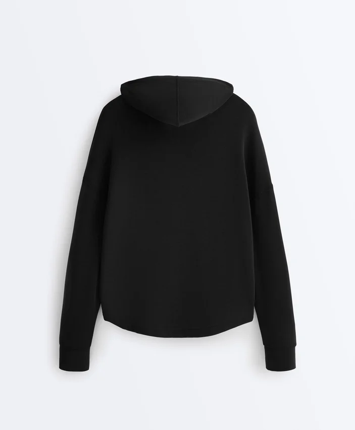 Sweat-shirt zippé en modal Soft Touch au toucher Sweat-shirt zippé en modal Soft Touch au toucher