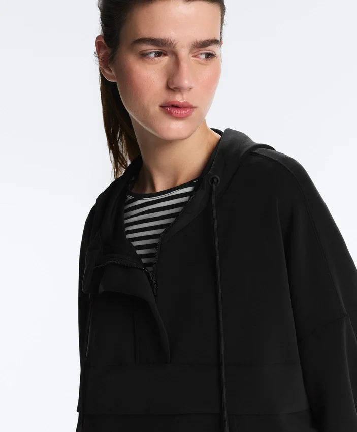 Sweat-shirt zippé en modal Soft Touch au toucher Sweat-shirt zippé en modal Soft Touch au toucher