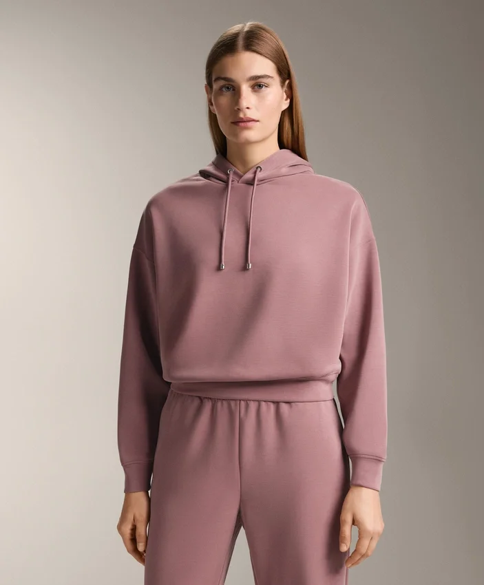 Sweats à capuche ample en modal brossé Sweats à capuche ample en modal brossé