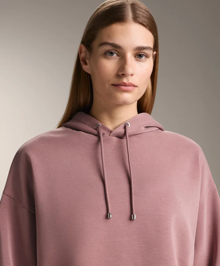 Sweats à capuche ample en modal brossé Sweats à capuche ample en modal brossé