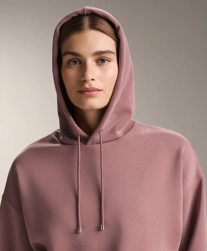 Sweats à capuche ample en modal brossé Sweats à capuche ample en modal brossé