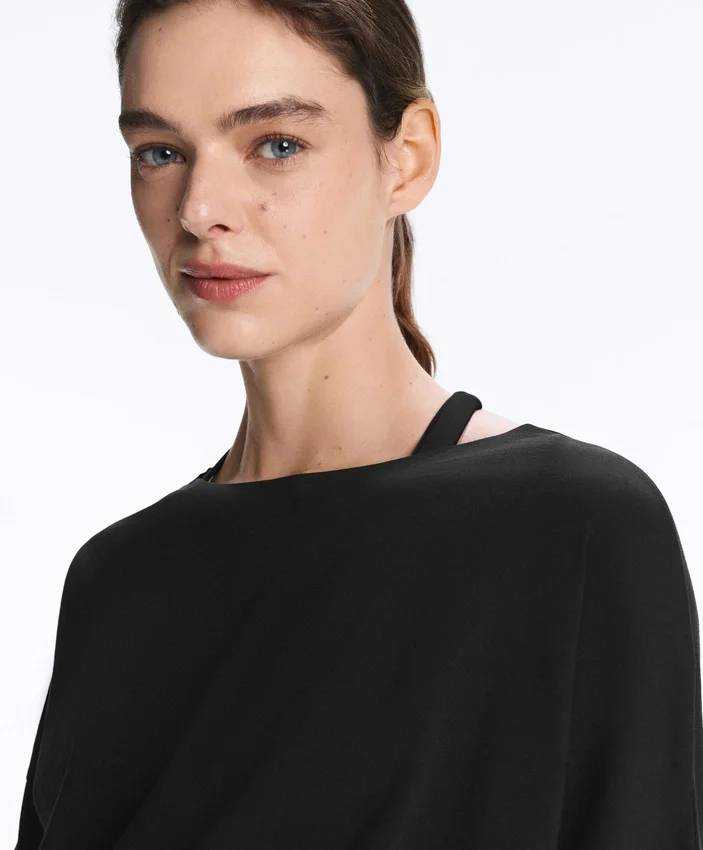 T-shirt ajusté à la taille en mélange de coton T-shirt ajusté à la taille en mélange de coton