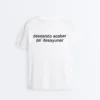 T-shirt ample en mélange de coton avec slogan T-shirt ample en mélange de coton avec slogan