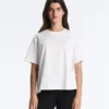 T-shirt ample à manches courtes en coton mélangé