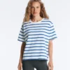 T-shirt ample à manches courtes en coton mélangé T-shirt ample à manches courtes en coton mélangé