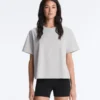 T-shirt ample à manches courtes en coton mélangé T-shirt ample à manches courtes en coton mélangé