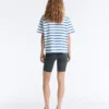 T-shirt ample à manches courtes en coton mélangé T-shirt ample à manches courtes en coton mélangé