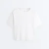 T-shirt ample à manches courtes en coton mélangé