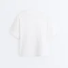 T-shirt ample à manches courtes en coton mélangé