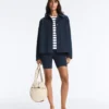 Veste à poches en mélange de coton
