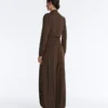 T-shirt croisé à manches longues en mélange de modal T-shirt croisé à manches longues en mélange de modal