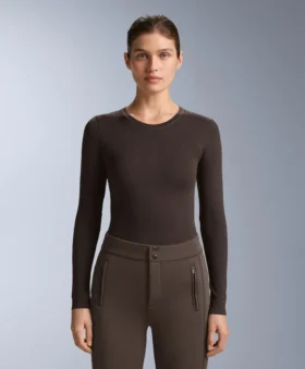 T-shirt de base thermique en jacquard sans coutures