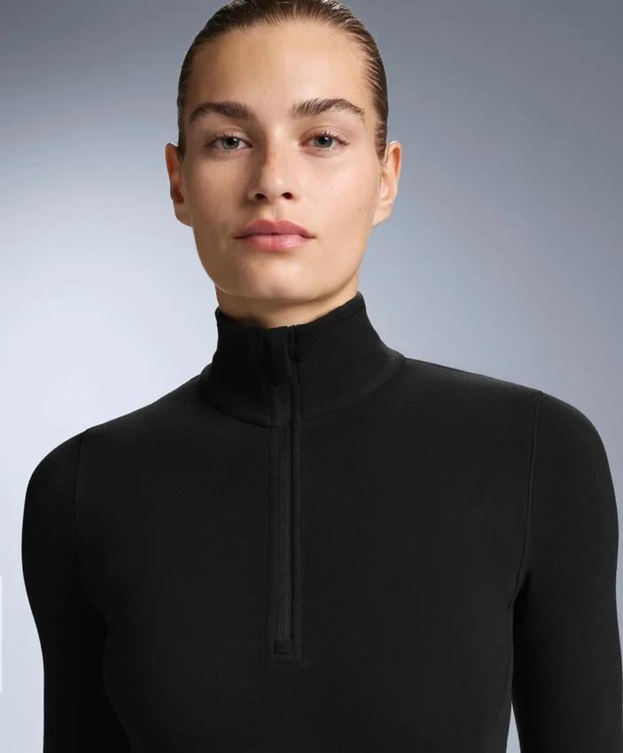 T-shirt de base thermique polaire à demi-zip T-shirt de base thermique polaire à demi-zip
