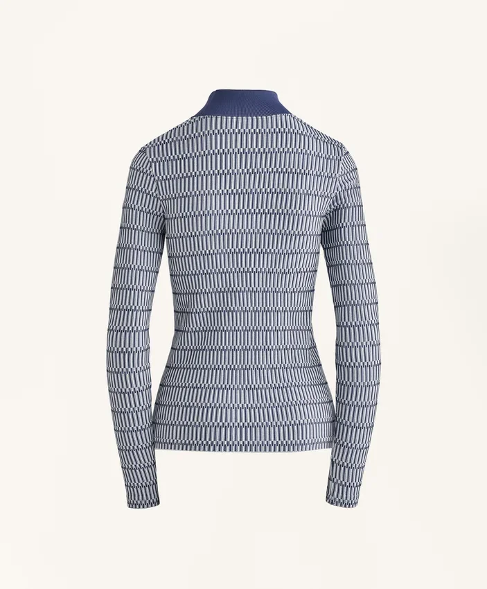 T-shirt de base thermique sans coutures à motifs géométriques T-shirt de base thermique sans coutures à motifs géométriques
