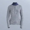 T-shirt de base thermique sans coutures à motifs géométriques T-shirt de base thermique sans coutures à motifs géométriques
