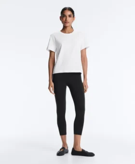 T-shirt à manches courtes en mélange de coton, coupe classique