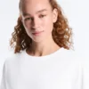 T-shirt à manches courtes et coupe longue en mélange de coton T-shirt à manches courtes et coupe longue en mélange de coton
