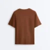 T-shirt oversize à manches courtes en mélange de coton T-shirt oversize à manches courtes en mélange de coton