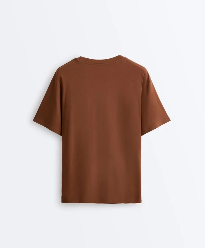 T-shirt oversize à manches courtes en mélange de coton T-shirt oversize à manches courtes en mélange de coton
