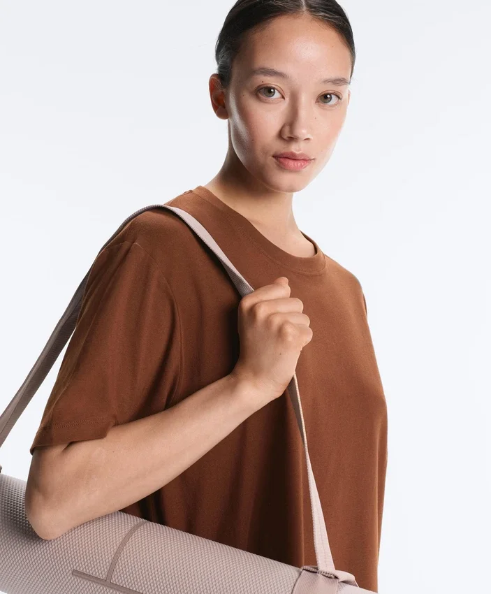 T-shirt oversize à manches courtes en mélange de coton T-shirt oversize à manches courtes en mélange de coton