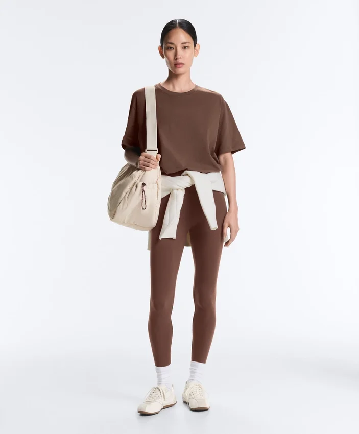 T-shirt oversize à manches courtes en mélange de coton T-shirt oversize à manches courtes en mélange de coton
