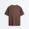T-shirt oversize à manches courtes en mélange de coton T-shirt oversize à manches courtes en mélange de coton