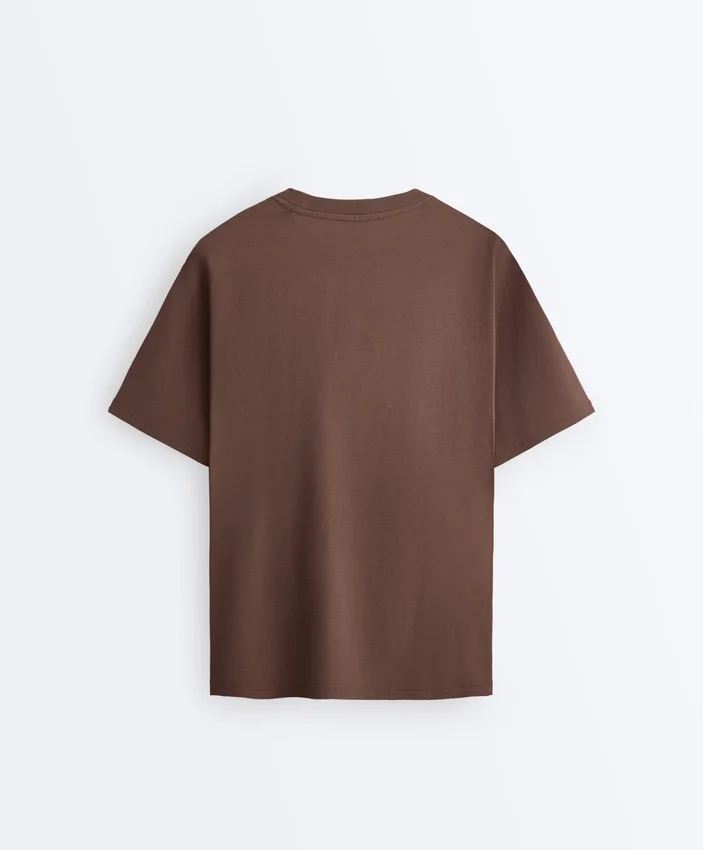 T-shirt oversize à manches courtes en mélange de coton T-shirt oversize à manches courtes en mélange de coton
