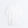 T-shirt oversize à manches courtes en mélange de coton T-shirt oversize à manches courtes en mélange de coton