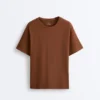 T-shirt oversize à manches courtes en mélange de coton T-shirt oversize à manches courtes en mélange de coton