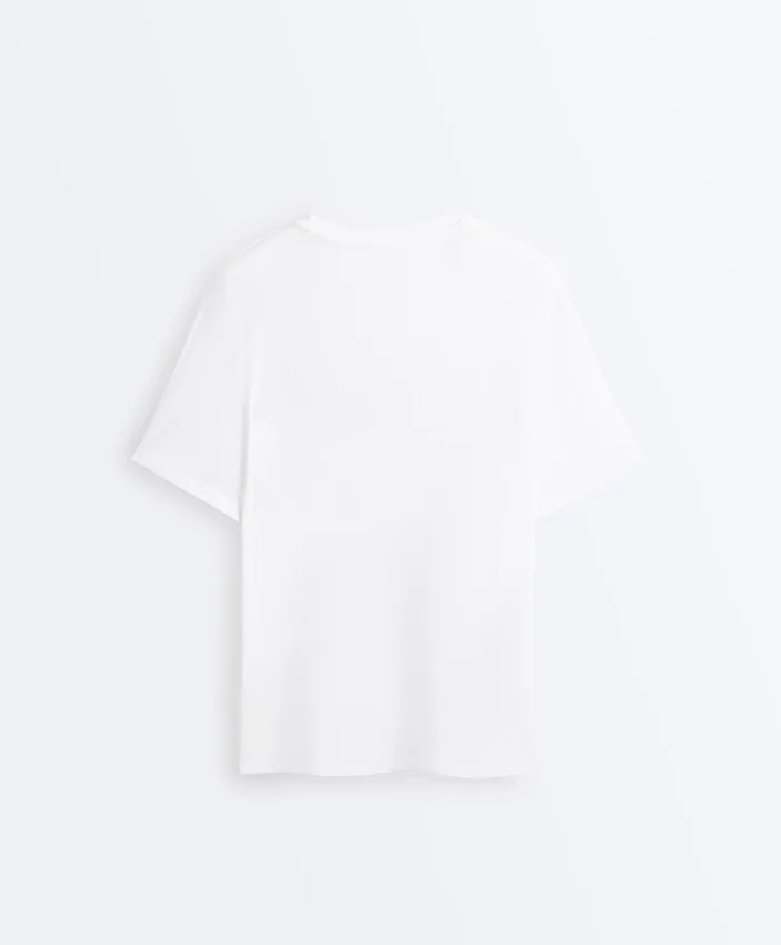 T-shirt oversize à manches courtes en mélange de coton T-shirt oversize à manches courtes en mélange de coton