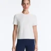 T-shirt à rayures en mélange de coton, coupe classique T-shirt à rayures en mélange de coton, coupe classique