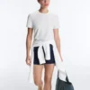 T-shirt à rayures en mélange de coton, coupe classique T-shirt à rayures en mélange de coton, coupe classique