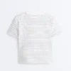 T-shirt à rayures en mélange de coton, coupe classique T-shirt à rayures en mélange de coton, coupe classique