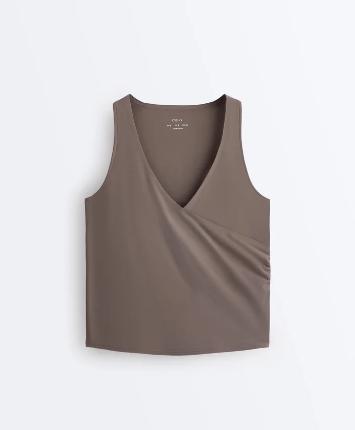 T-shirt sans manches Comfortlux à encolure croisée T-shirt sans manches Comfortlux à encolure croisée