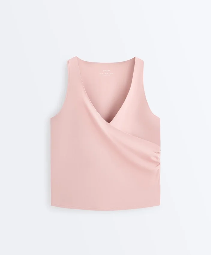 T-shirt sans manches Comfortlux à encolure croisée T-shirt sans manches Comfortlux à encolure croisée