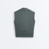 T-shirt sans manches croisé en mélange de modal T-shirt sans manches croisé en mélange de modal