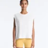 T-shirt sans manches en coton mélangé T-shirt sans manches en coton mélangé