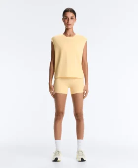 T-shirt sans manches en coton mélangé