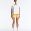 T-shirt sans manches en coton mélangé T-shirt sans manches en coton mélangé