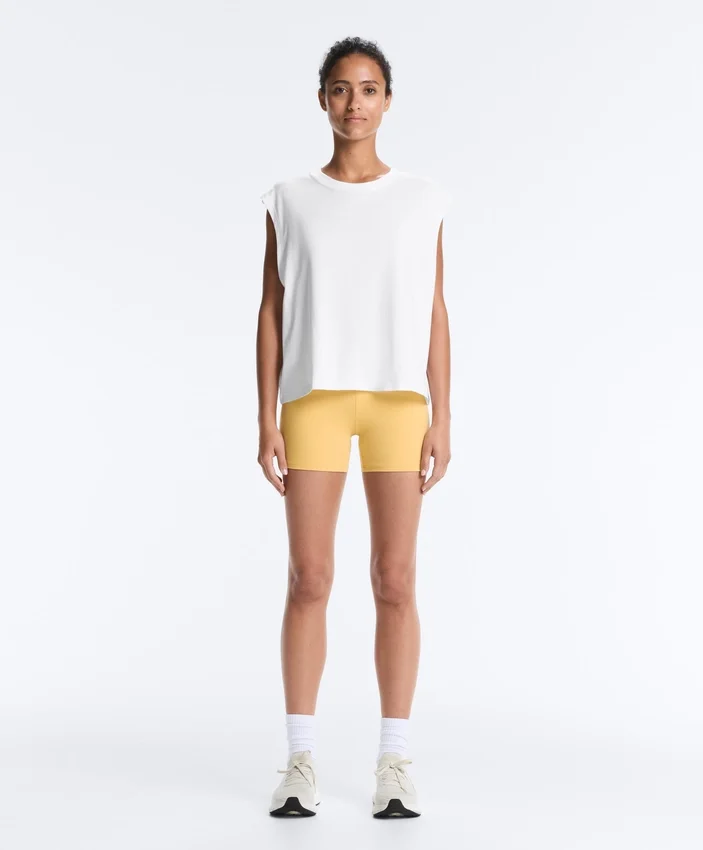 T-shirt sans manches en coton mélangé T-shirt sans manches en coton mélangé
