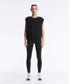 T-shirt sans manches en mélange de modal