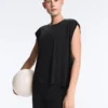 T-shirt sans manches en mélange de modal T-shirt sans manches en mélange de modal