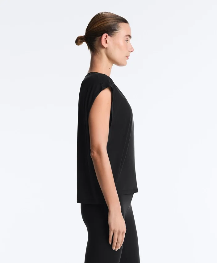 T-shirt sans manches en mélange de modal T-shirt sans manches en mélange de modal