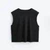 T-shirt sans manches en mélange de modal T-shirt sans manches en mélange de modal