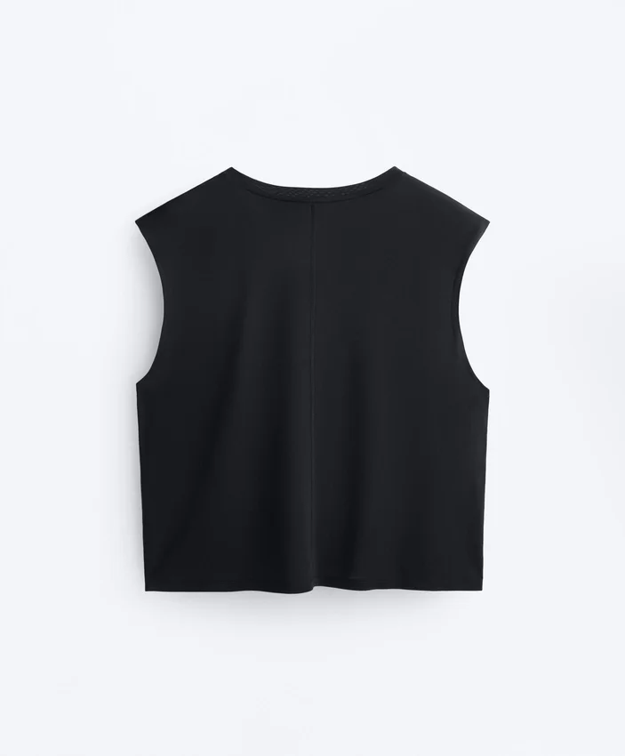 T-shirt sans manches en mélange de modal T-shirt sans manches en mélange de modal