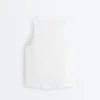 T-shirt sans manches smocké sans coutures T-shirt sans manches smocké sans coutures
